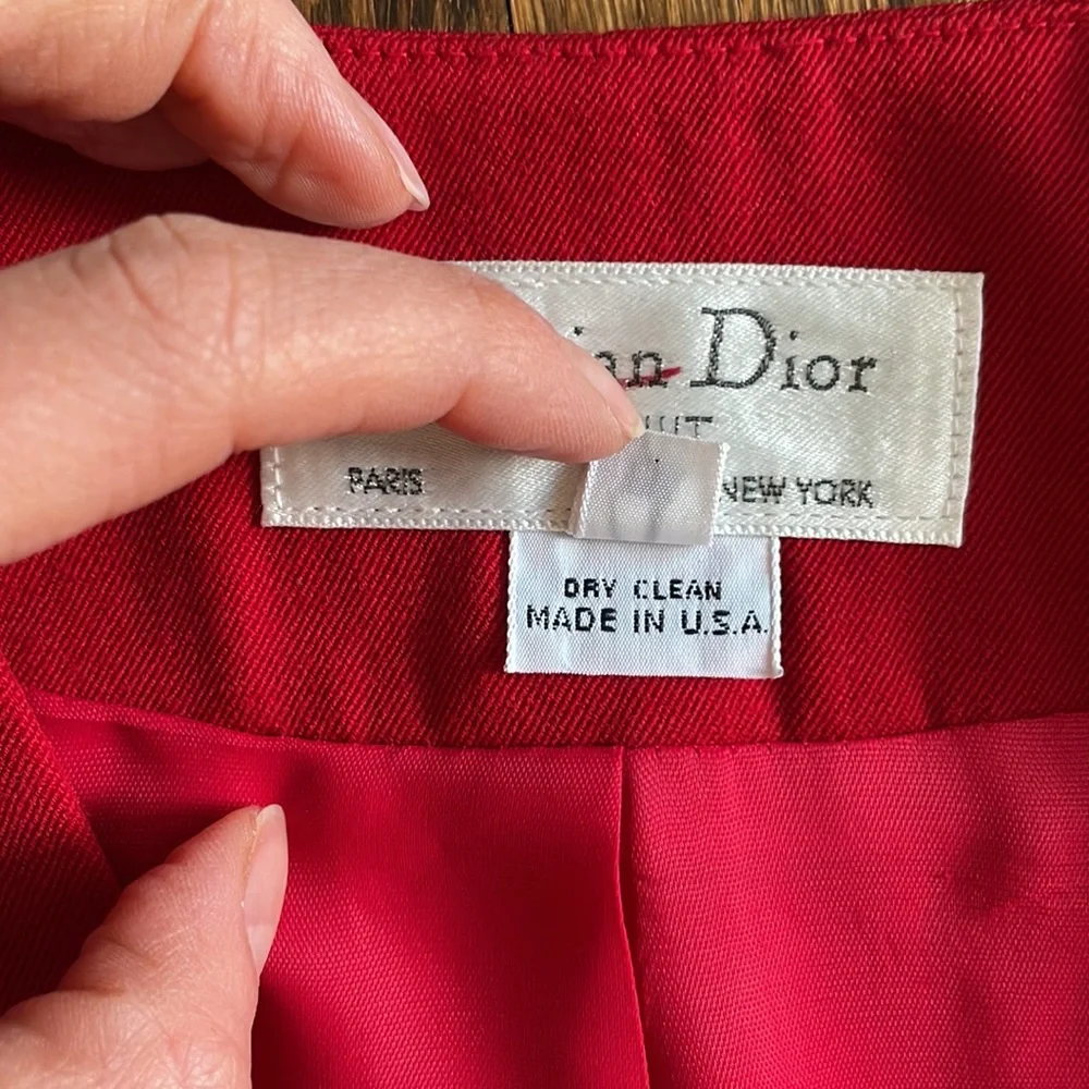 Dior Red Blazer